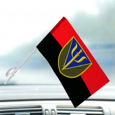 Автомобільний прапорець 76 Центр психологічної підтримки червоно-чорний